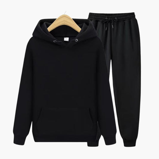 Athletic Tracksuit with Hooded Jacket and Sweatpants - Olytrend
