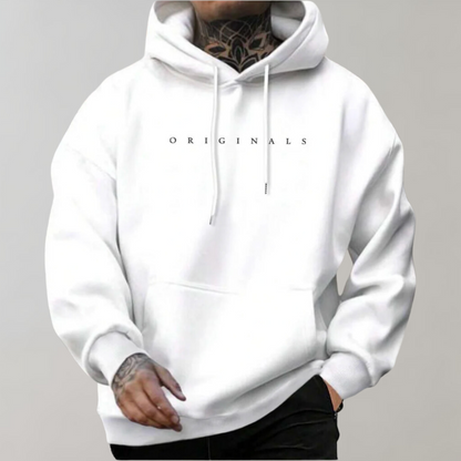 Casual Fit Graphic Hoodie with Pouch Pocket