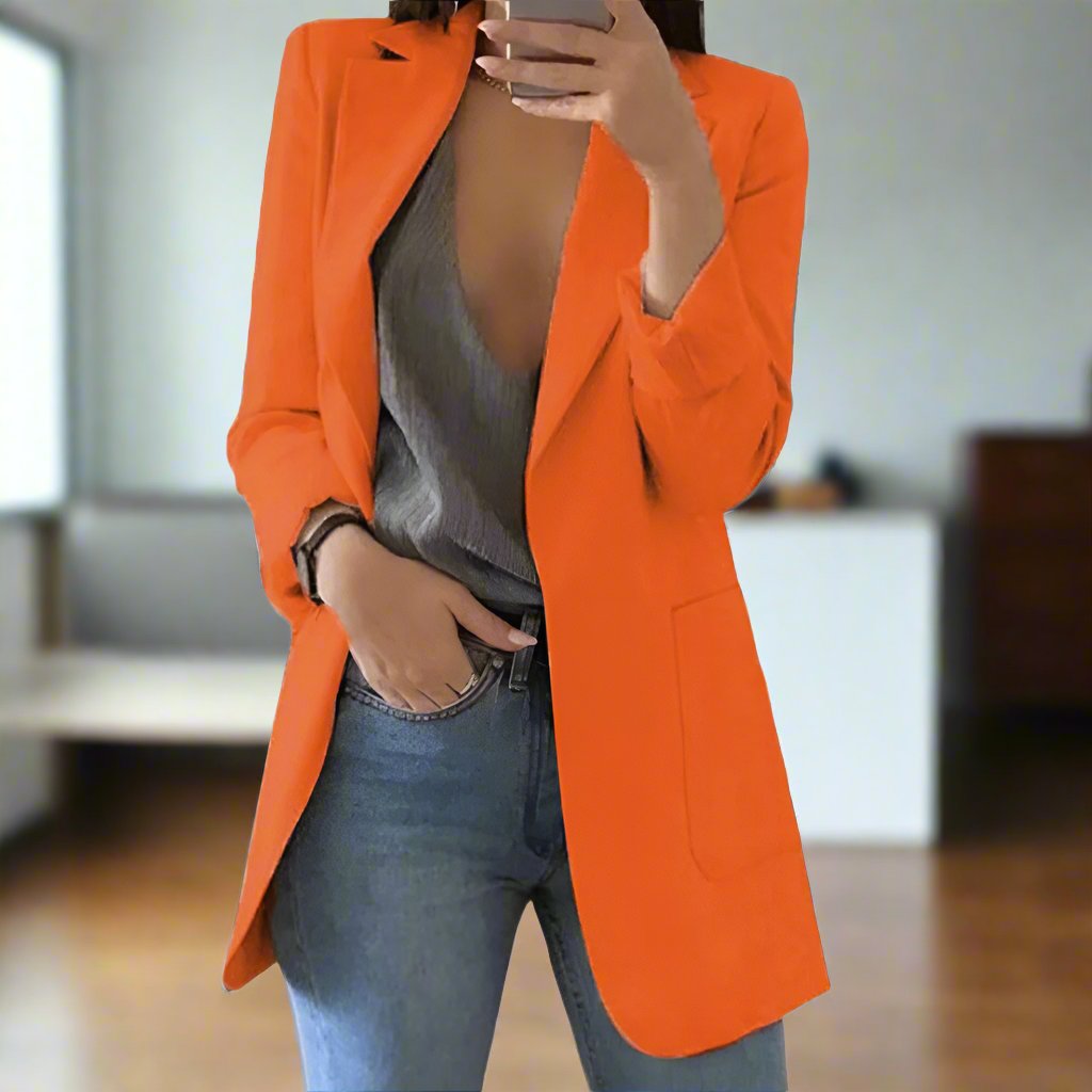 Elegant Long Fit Women's Blazer
