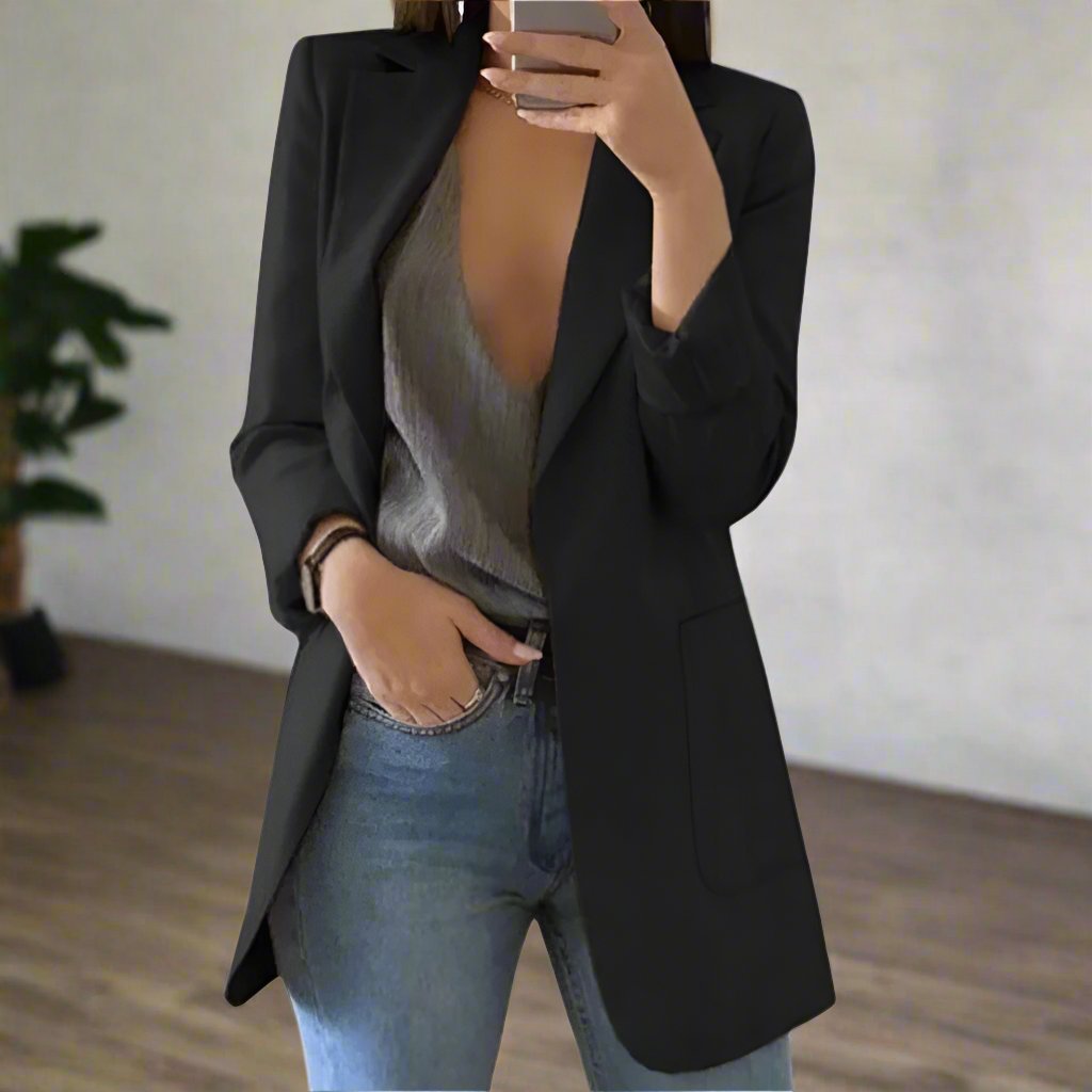 Elegant Long Fit Women's Blazer - Nocini