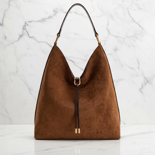 Casual Chic Tote Bag | Gold Accent Hobo Bag - Nocini