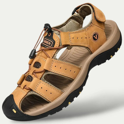 Authentic Leather Beach Sandals for Men