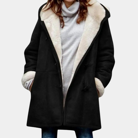 Soft Fleece Oversized Hooded Winter Jacket - Nocini