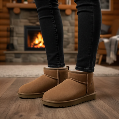 Ankle High Leather Boots Regina - Pexav