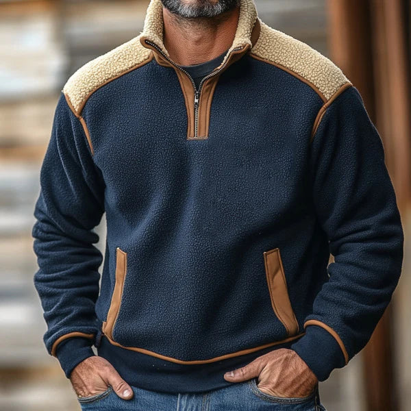 Soft Fleece Half Zip Sweater