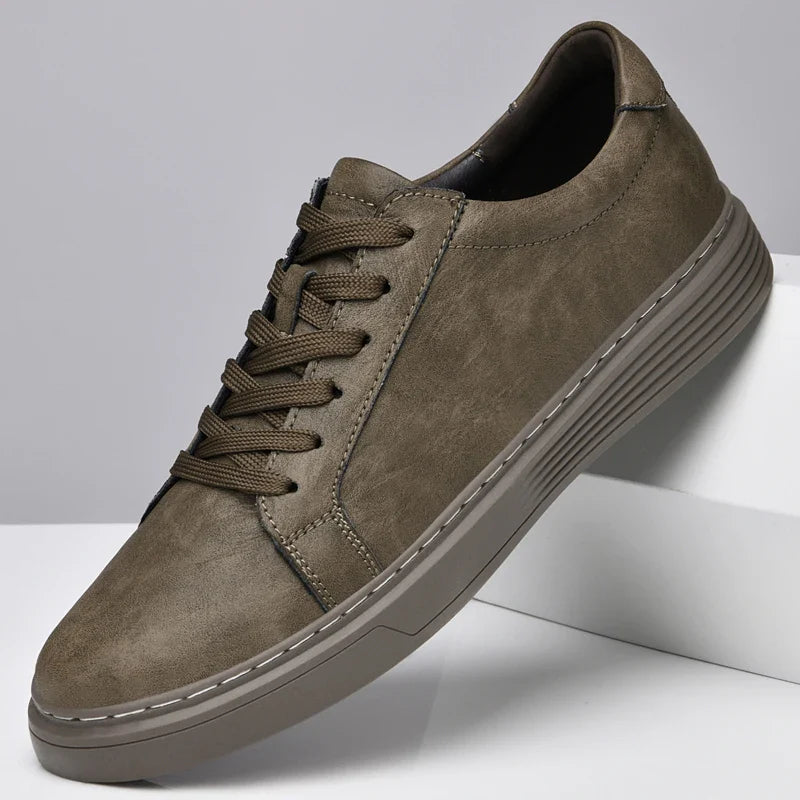 Authentic Real Leather Low Top Sneaker