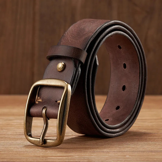 Genuine Leather Men's Buckle Belt - Nocini