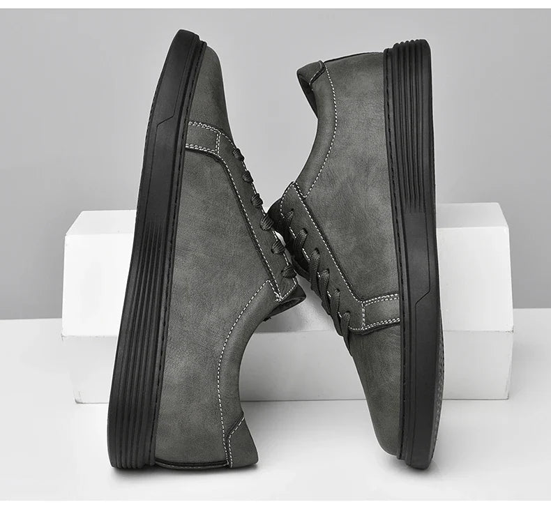 Authentic Real Leather Low Top Sneaker