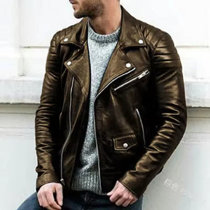Authentic Real Leather Motorcycle Jacket