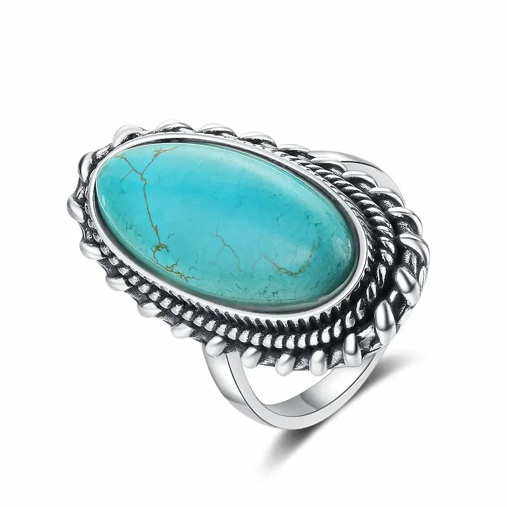 Azure Blue Stone Ring