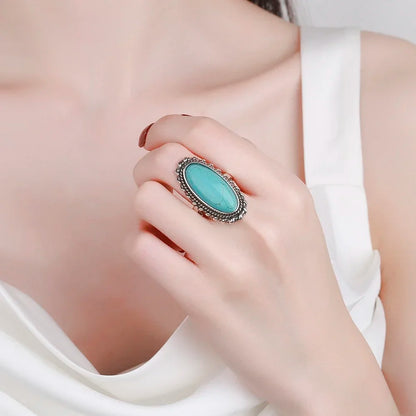 Azure Blue Stone Ring