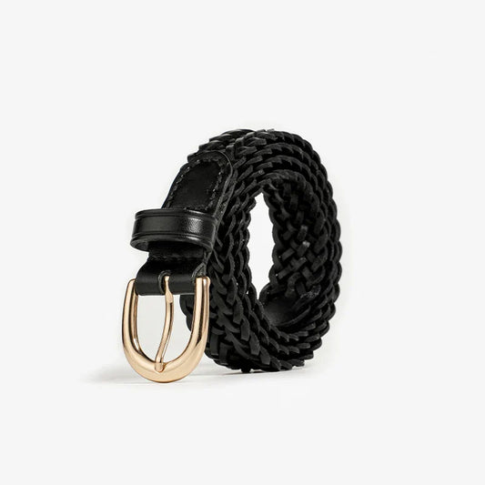 Authentic Woven Leather Waist Belt - Nocini