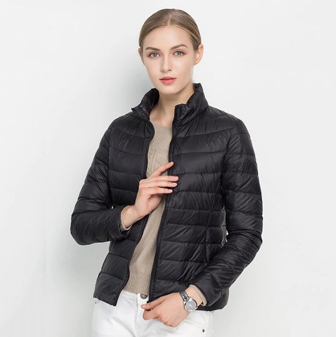 Women's Slim Fit Quilted Parka Coat - Nocini