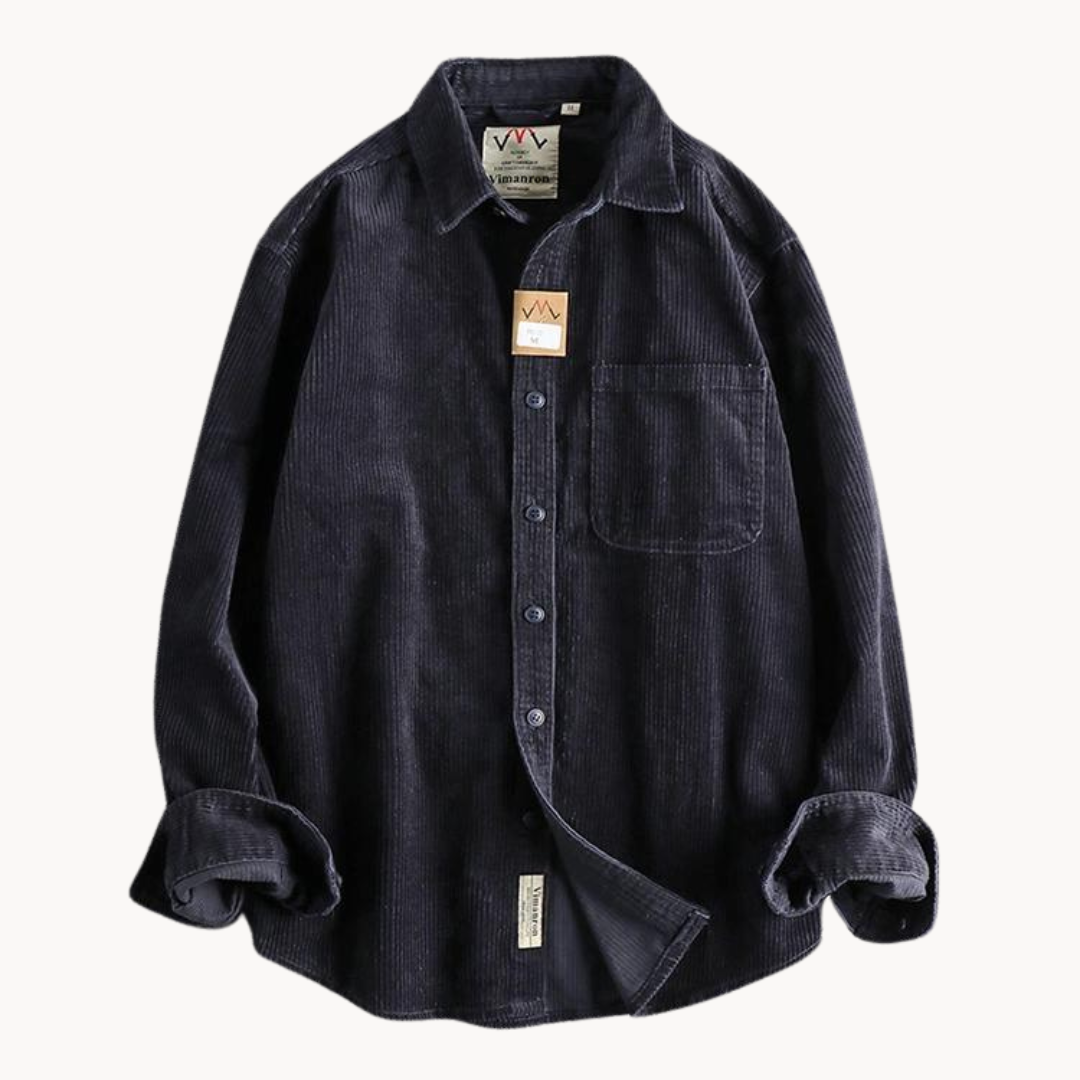 Relaxed Fit Earthtone Button Down Shirt