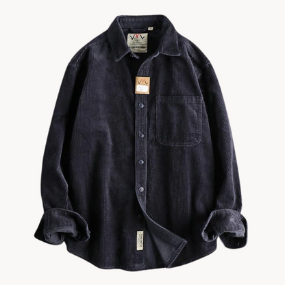 Relaxed Fit Earthtone Button Down Shirt
