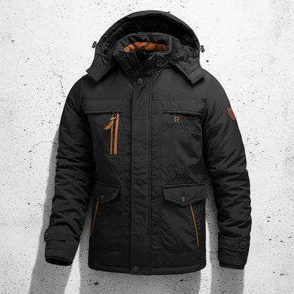 Warm Fleece Lined Hooded Parka Jacket