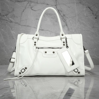 Chic Synthetic Leather Tote Handbag