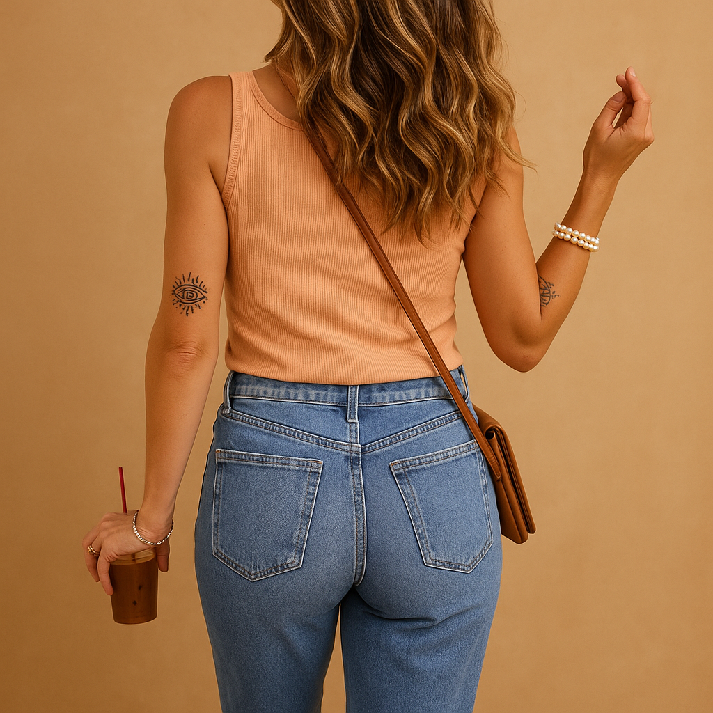 Airy U-neck tank top for women with a slim comfortable fit, suitable for summer days, casual outfits, and warm-weather outings.