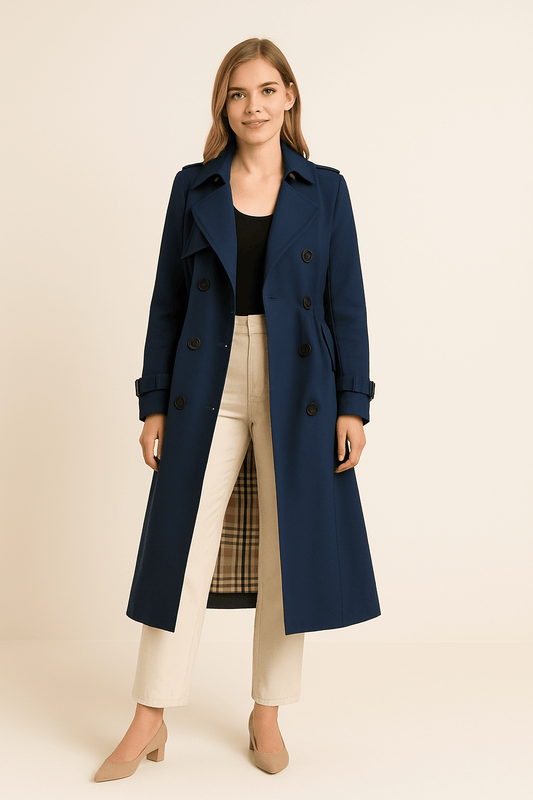 Classic Fit Women's Trench Coat - Nocini