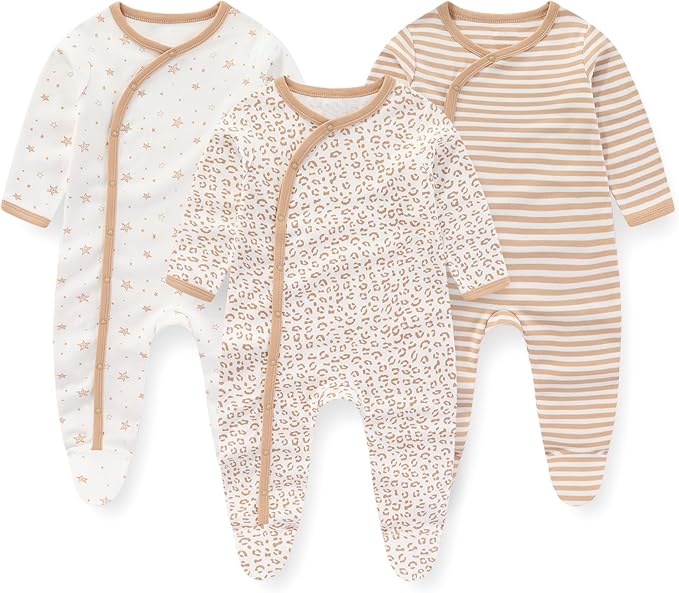 Baby Onesies 3-12 Months - 3 Pack Set - Pexav