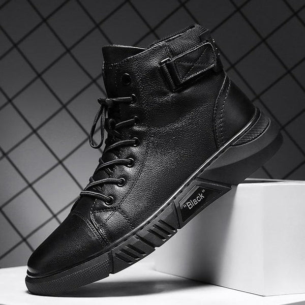 Black Handmade Leather Boots - NoirCraft-7-The Livary