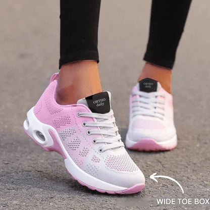 Comfort Orthopaedic Shoes | Support for the Whole Day | Stylish Design-Pink - Grey-5-Nora Luxe