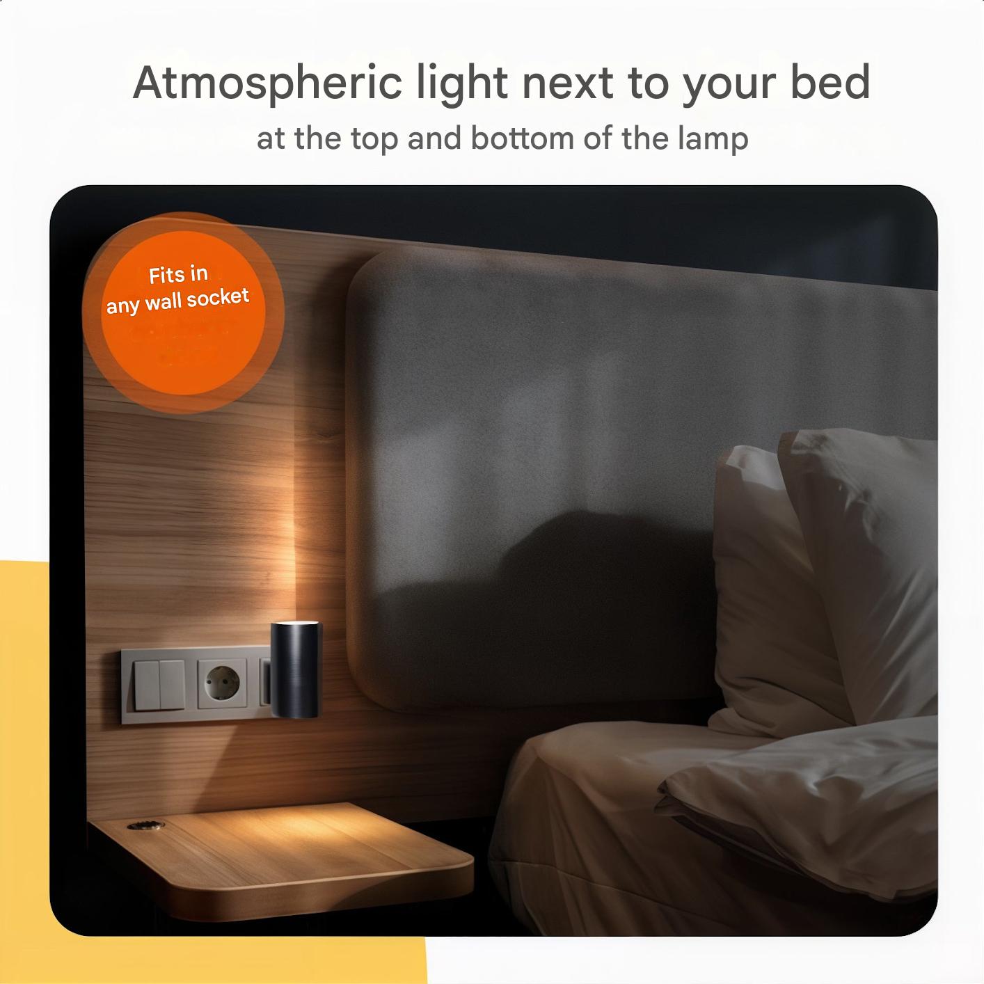 Dimmable Night Light with Sensor - LumenGuard-White-Nora Luxe