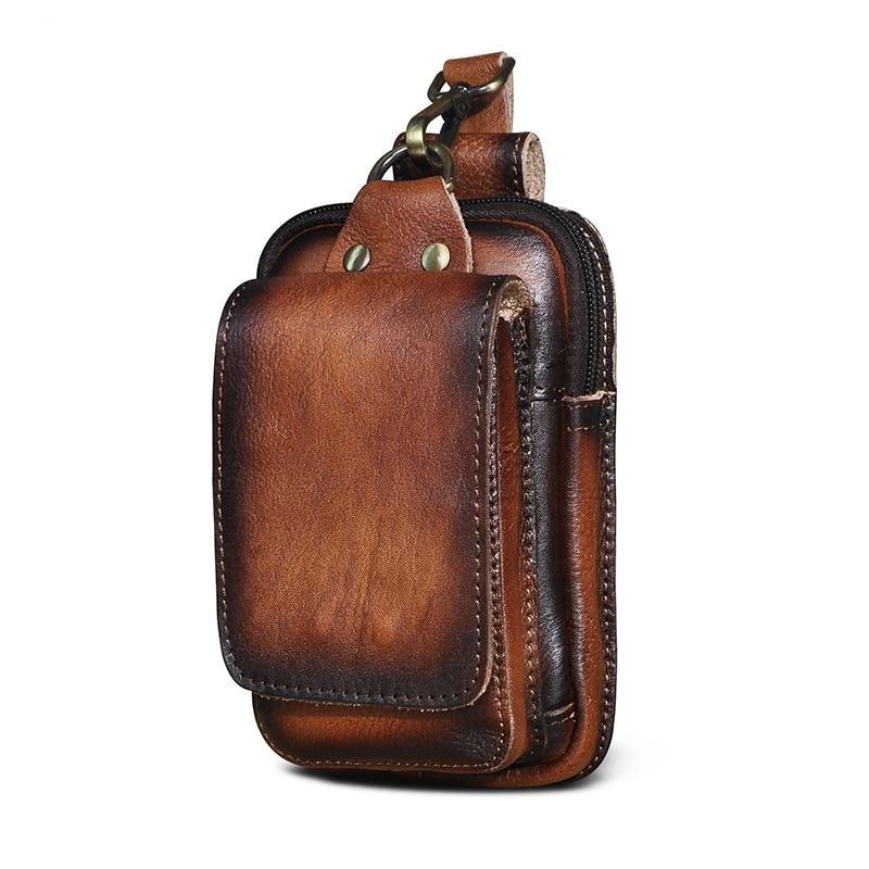 Authentic Leather Men's Belt Bag