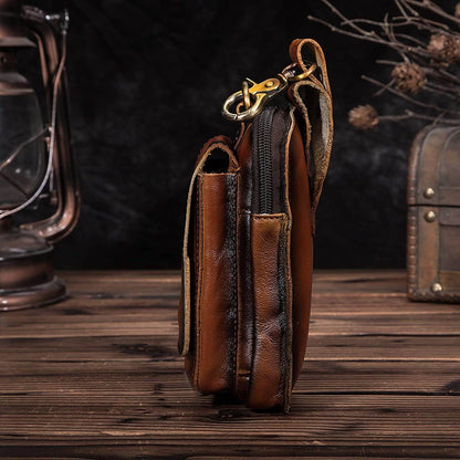 Authentic Leather Men's Belt Bag
