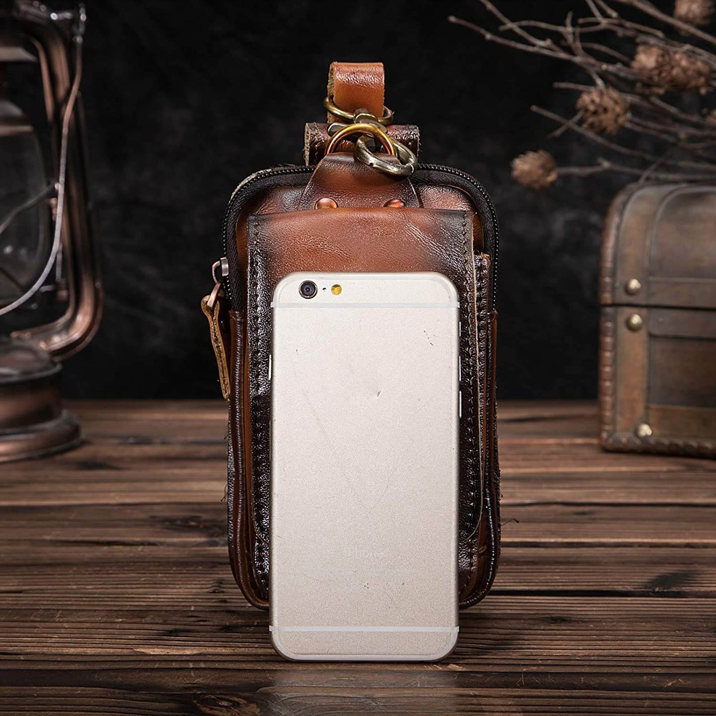 Authentic Leather Men's Belt Bag