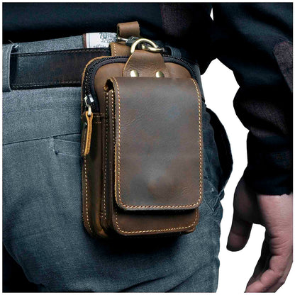 Authentic Leather Men's Belt Bag - Pexav