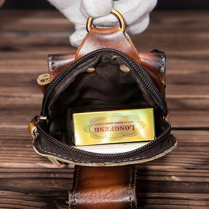 Authentic Leather Men's Belt Bag