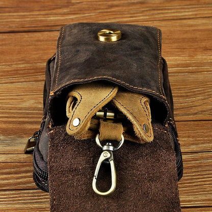 Authentic Leather Men's Belt Bag