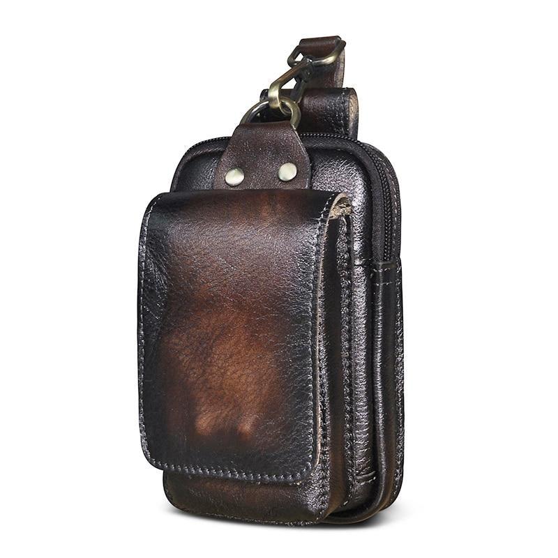 Authentic Leather Men's Belt Bag