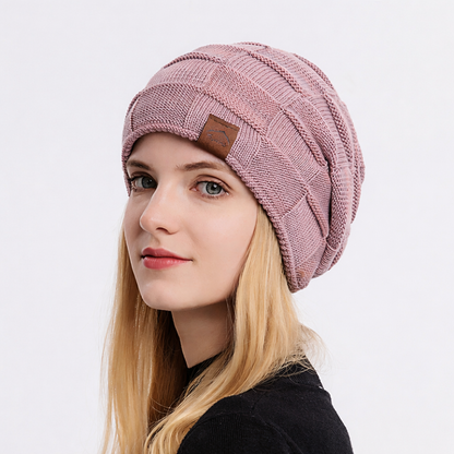 Soft Plush Winter Beanie | Warm Cozy Knit Hat
