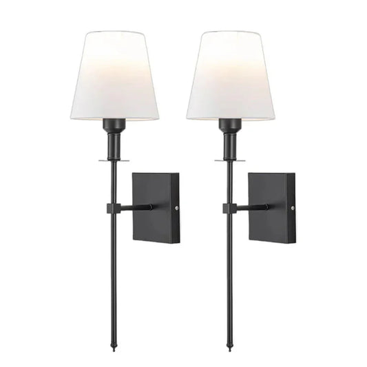 Battery Powered Wireless Wall Lights 2 Pack with Remote - Olytrend