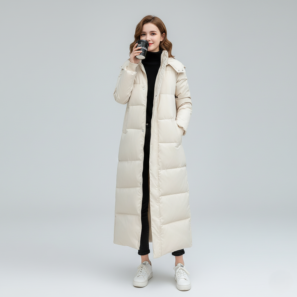 Thermal Down Parka Coat | Warm Hooded Winter Jacket - Nocini
