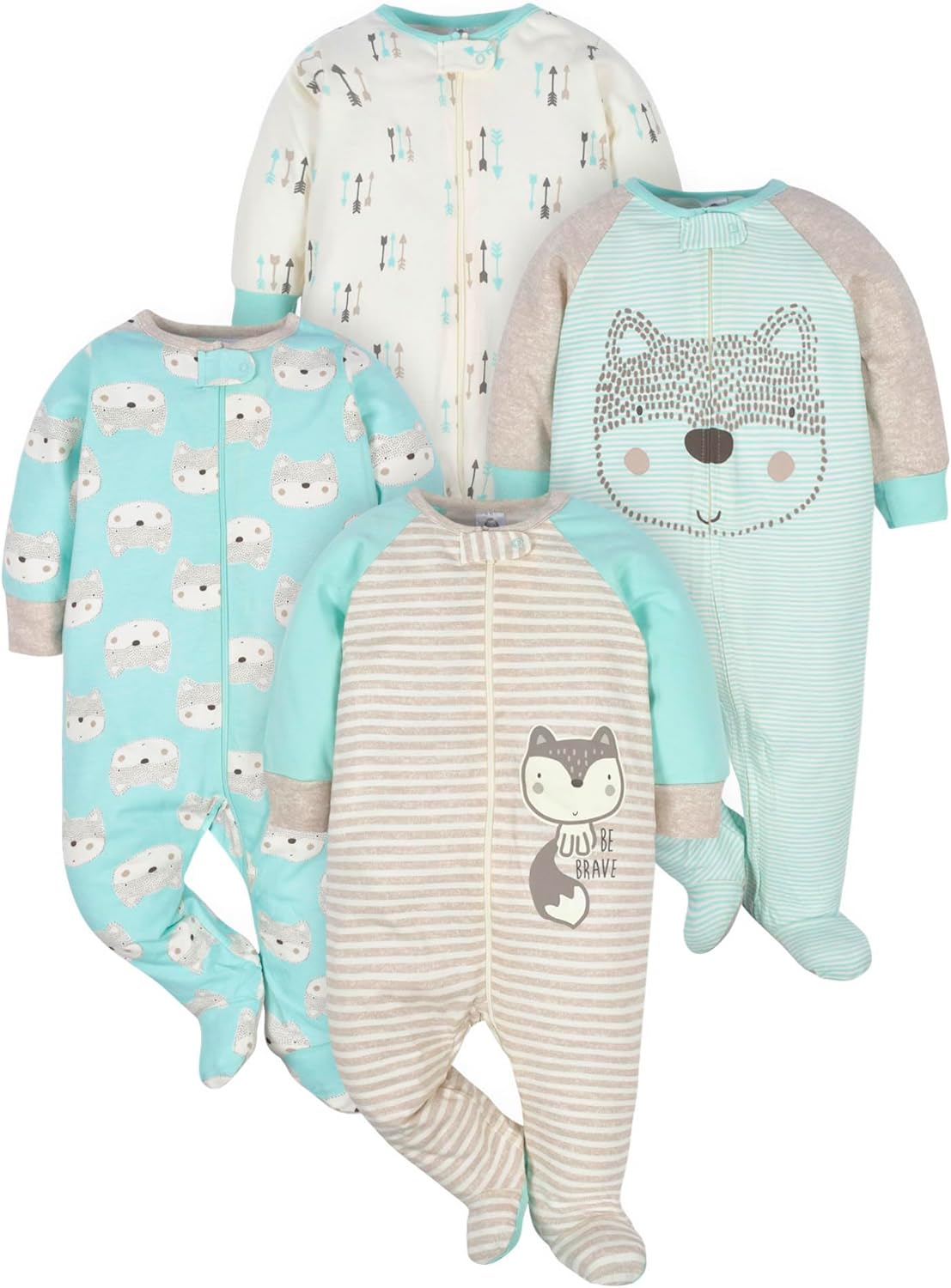 Baby Boy Footed Sleepers by Gerber - Pexav