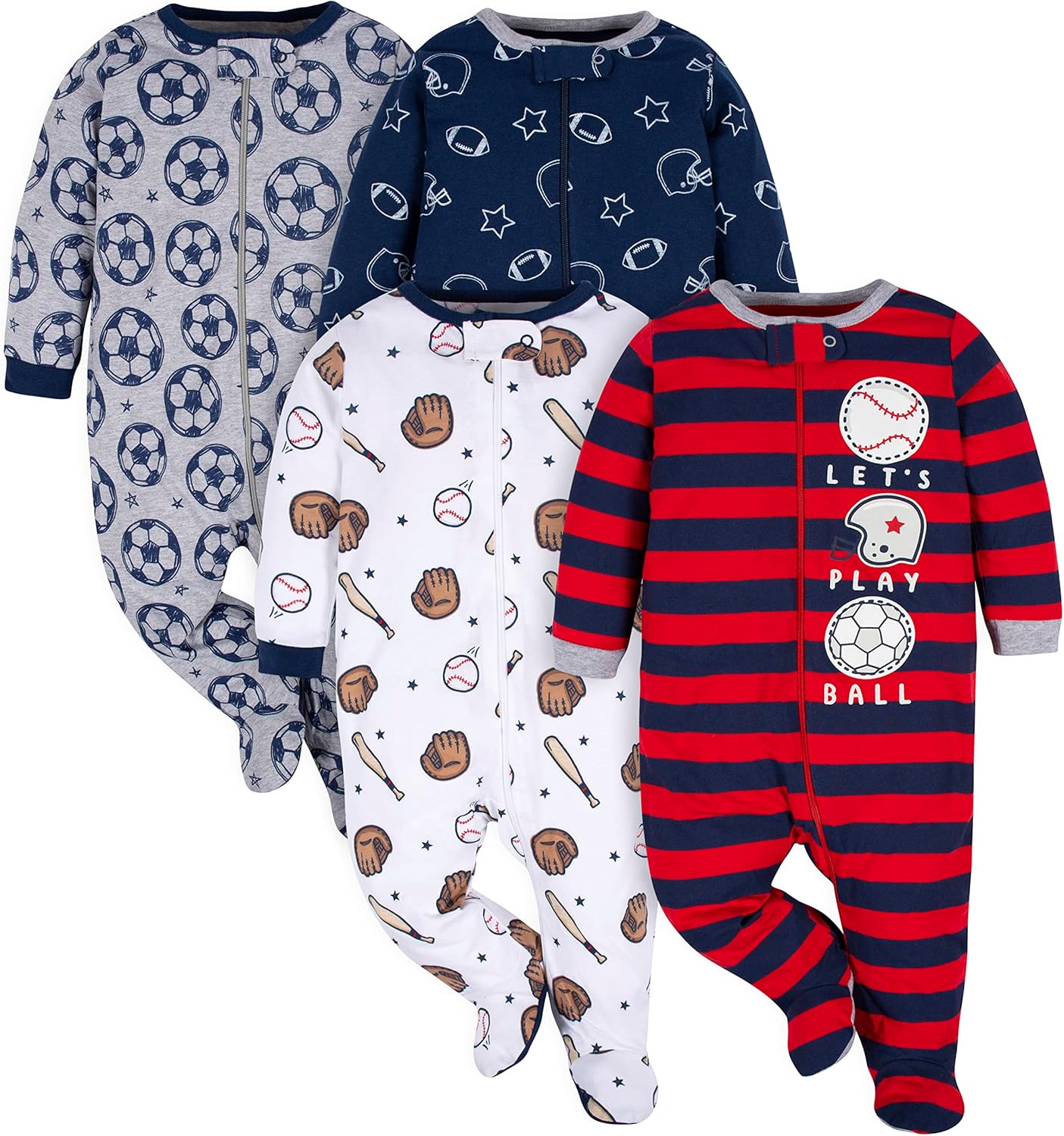 Gerber Baby Sleepsuit for Boys with Feet-C-0-3 months-Nora Luxe