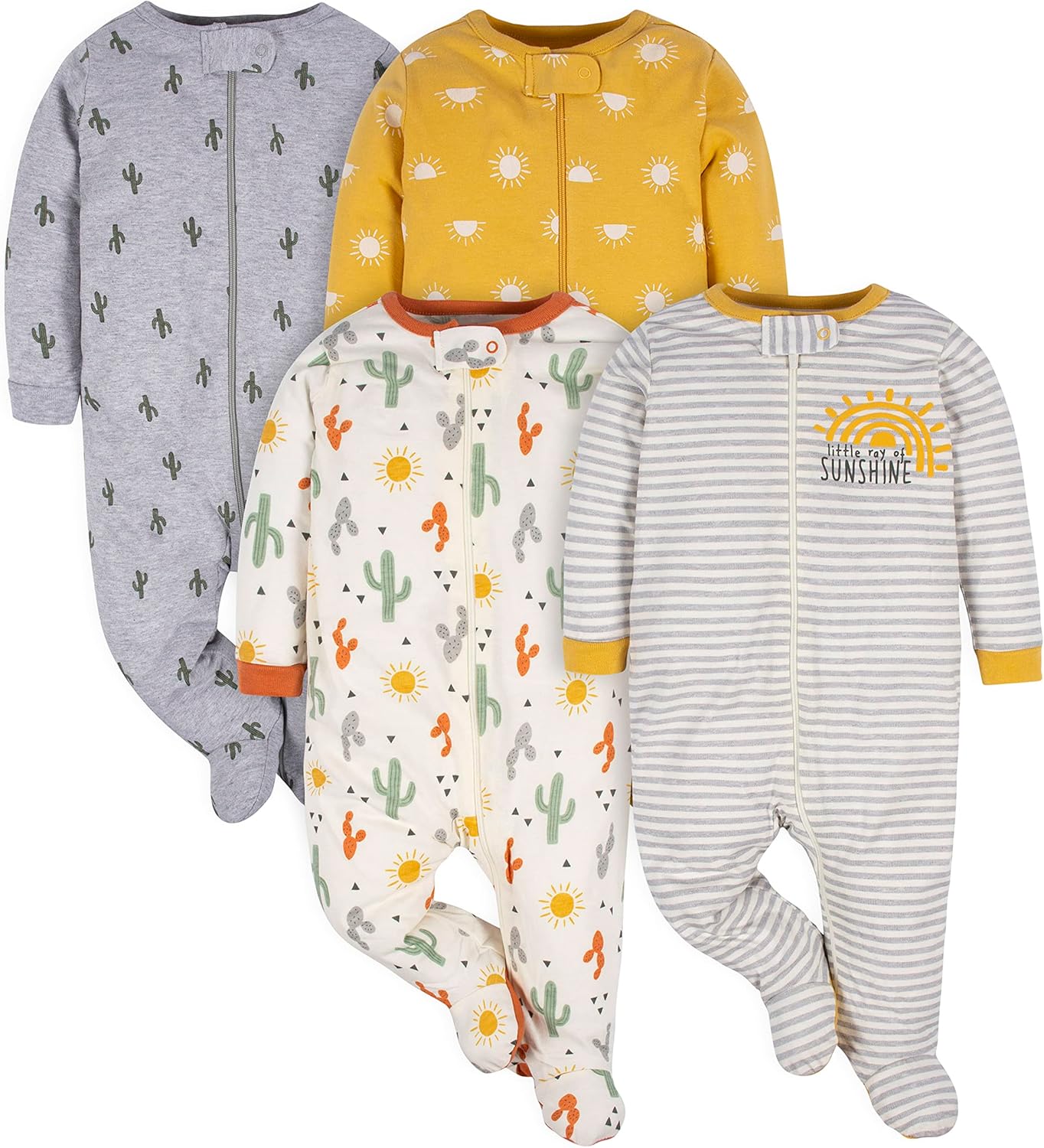 Gerber Baby Sleepsuit for Boys with Feet-E-0-3 months-Nora Luxe
