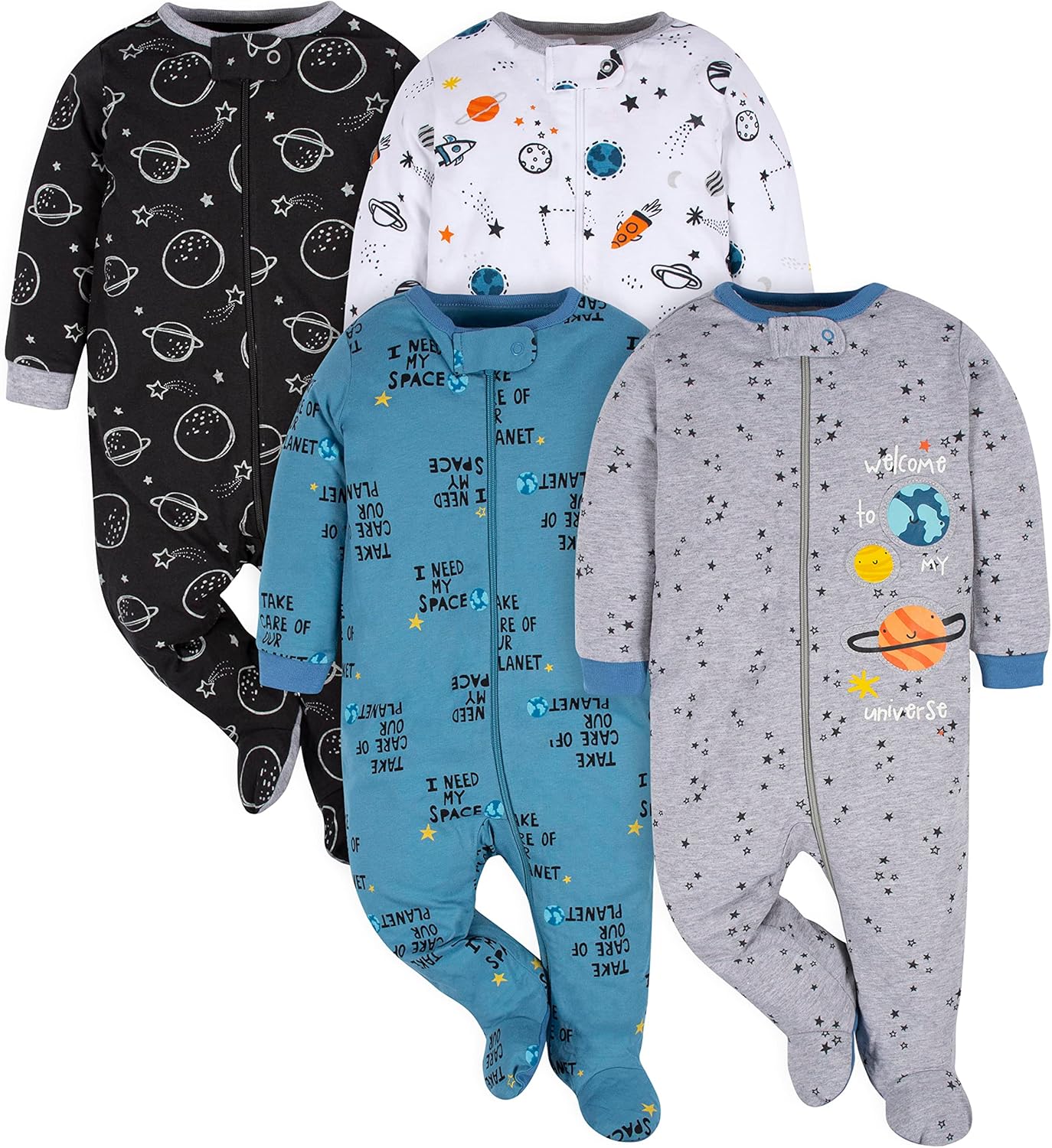 Gerber Baby Sleepsuit for Boys with Feet-I-0-3 months-Nora Luxe