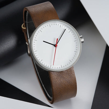 Simple Leather Strap Mens Watch – Classic Elegant Style