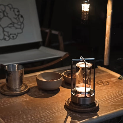 Japanese Style LED Touch Table Lamp - ZenLight-Gold-Style A-Nora Luxe