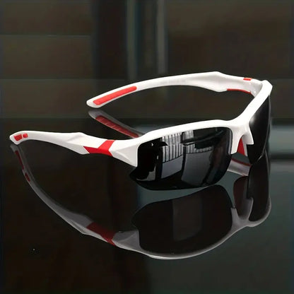 Polarised Sports Sunglasses - AdventureVision-Black and White-Nora Luxe