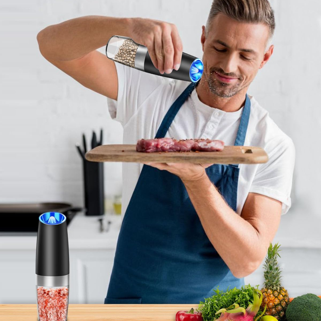 Automatic Battery Powered Salt and Pepper Grinder Set - Pexav