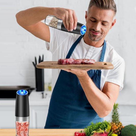 Automatic Battery Powered Salt and Pepper Grinder Set - Pexav