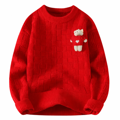 Casual Bear Graphic Sweater