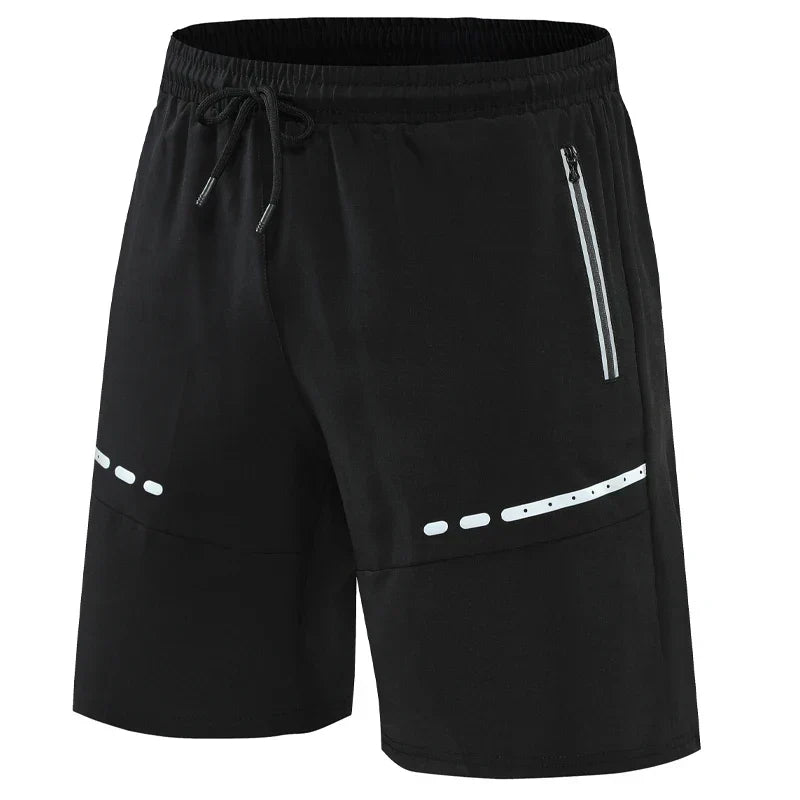 Sporty & Stylish Slim-Fit Training Shorts with Zipper Pockets - Kian-Black-S-Nora Luxe