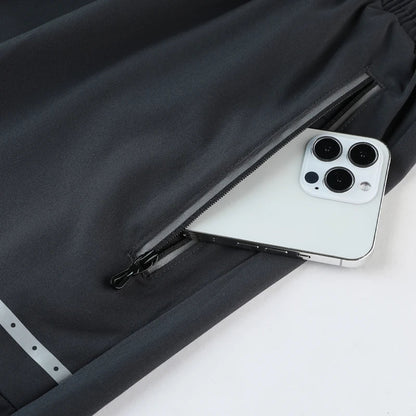 Sporty & Stylish Slim-Fit Training Shorts with Zipper Pockets - Kian-Black-S-Nora Luxe