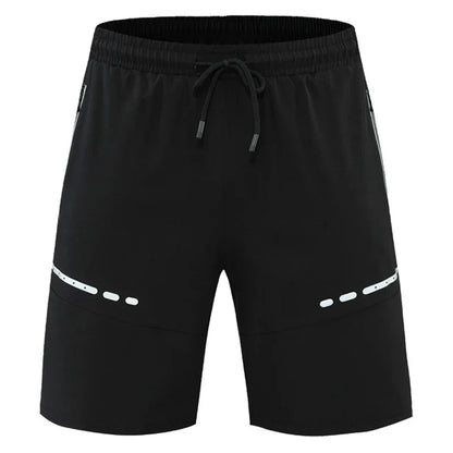 Athletic Fit Running Shorts with Zip Pockets - Pexav